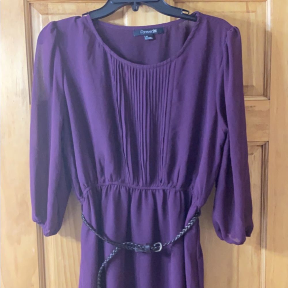 plum forever 21 dress